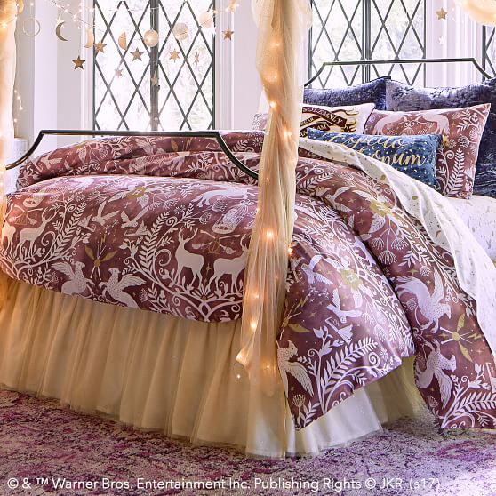 Harry Potter Patronus Damask Duvet Cover Sham Burdy Pbteen Harry Potter Patronus Damask Duvet Cover Sham Burdy
