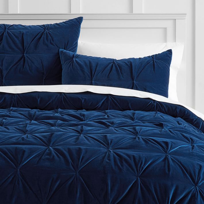Velvet Pintuck Quilt Sham Pbteen