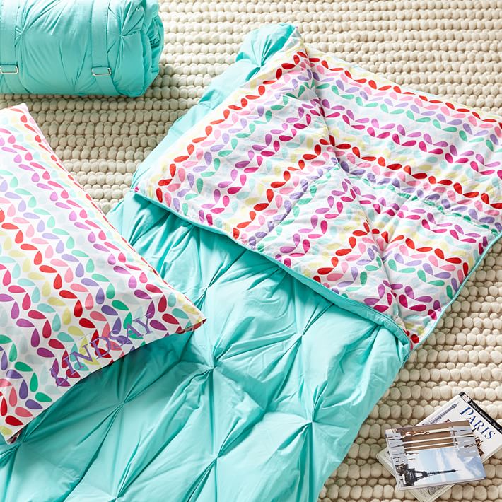 Pintuck Sleeping Bag Pillowcase Pretty Petals Pb