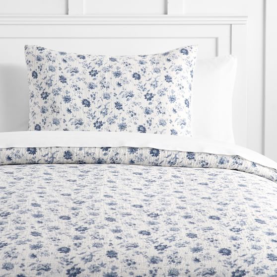 Vintage Floral Matelasse Duvet Cover + Sham PBteen