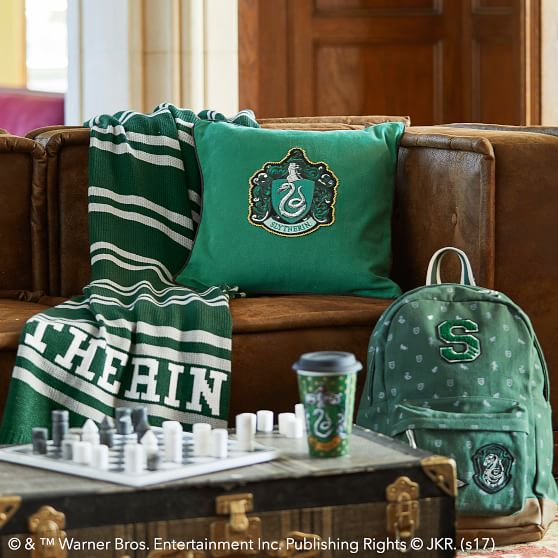 Harry Potter Knit Throw Slytherin Pbteen Roll Over Image To Zoom