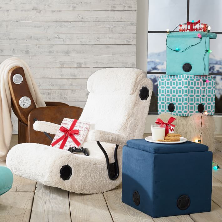 Suede Rockin Speaker Storage Cube Pb