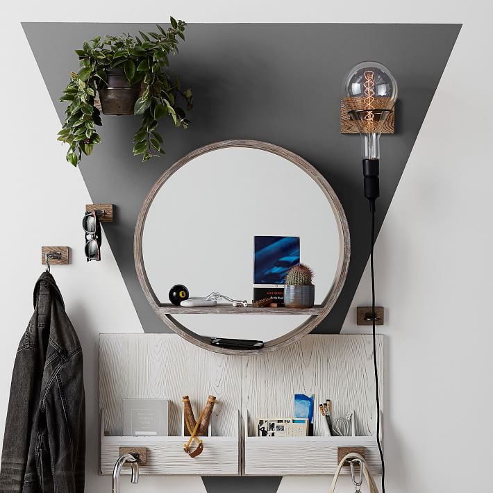 Wood Mirror Shelf Pb
