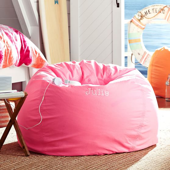 Neon Pink Color Wash Beanbag Pb