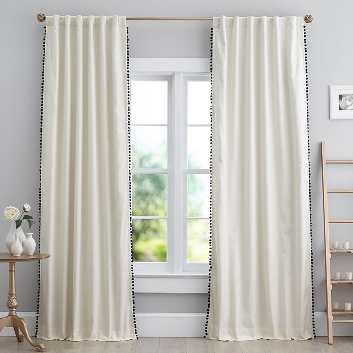 The Emily Meritt Natural Linen Pom Blackout D Pb