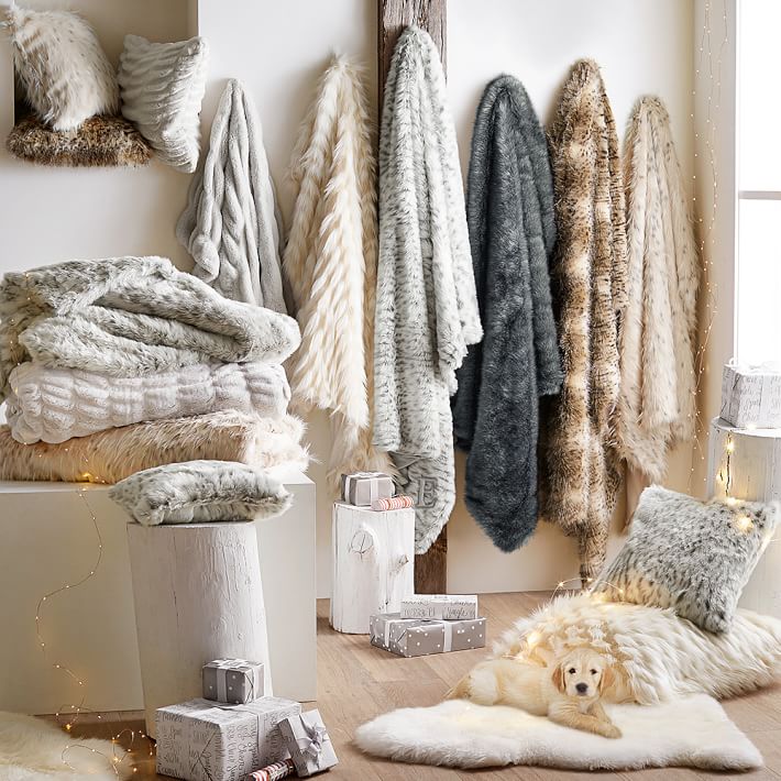 Faux Fur Throw Pb