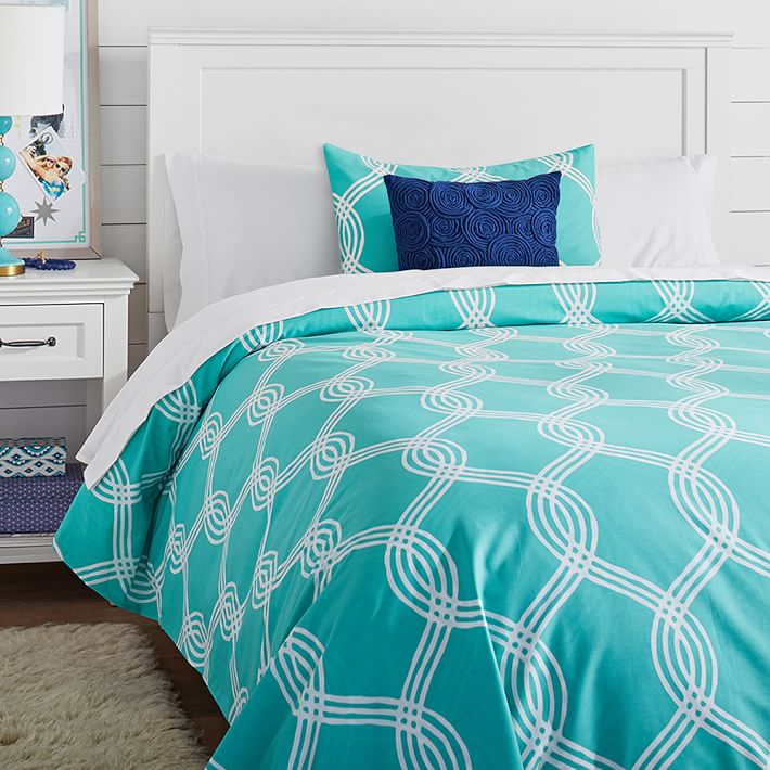 Infinity Stripe Duvet Cover Standard Sham Pbteen