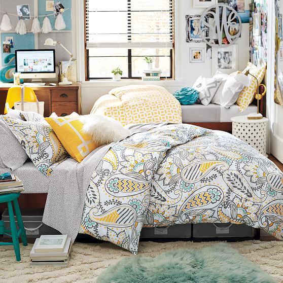 Ana Paisley Duvet Cover Pbteen Roll Over Image To Zoom