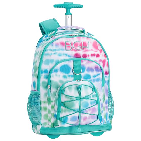 orange tie dye backpack