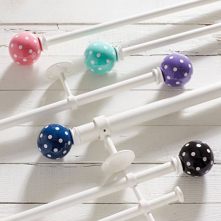 Dottie Finial Simply White Hardware Set Pbteen