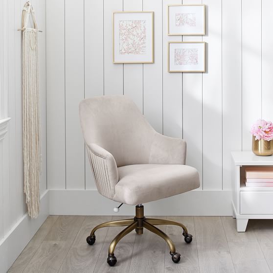 velvet office chair dusty pink velvet gray pleated desk chair pbteen velvet office chair dusty pink velvet gray pleated desk chair pbteen