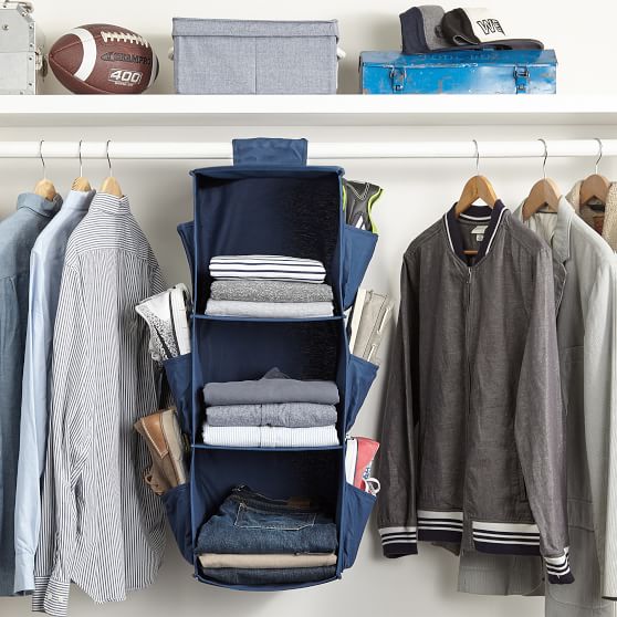Hanging Closet Organizer With Shoe Pockets Pbteen