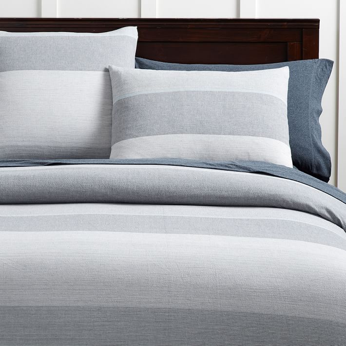 Kelly Slater Organic Swell Stripe Duvet Cover Sham Pbteen