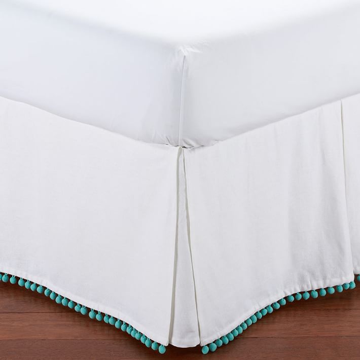 Pom Bed Skirt Pbteen