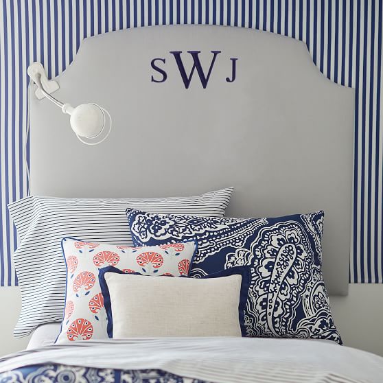 No Nails Scallop Faux Headboard Pbteen