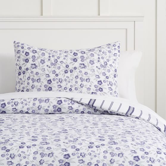 Hana Jersey Fl Duvet Cover Sham Pbteen Roll Over Image To Zoom