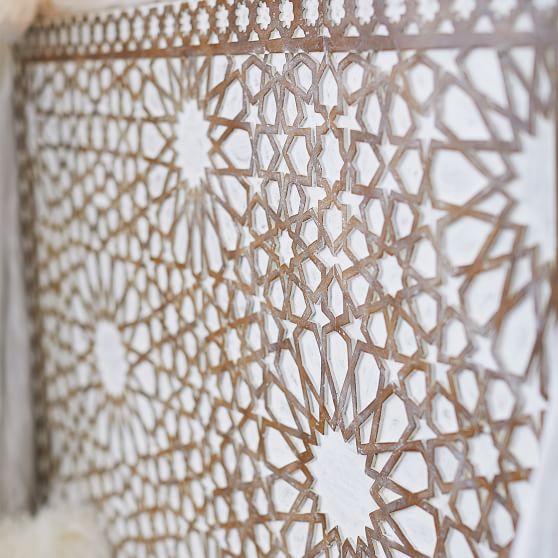 Moroccan Carved Faux Headboard PBteen