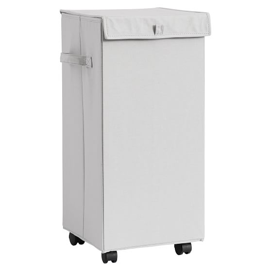 Wheeled Laundry Hamper With Lid PBteen