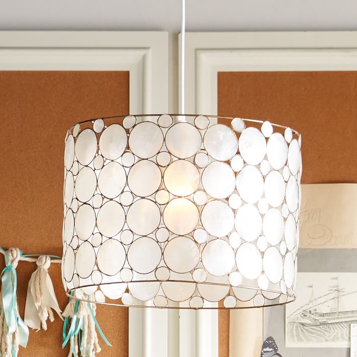 Piper Capiz Hanging Pendant Pbteen