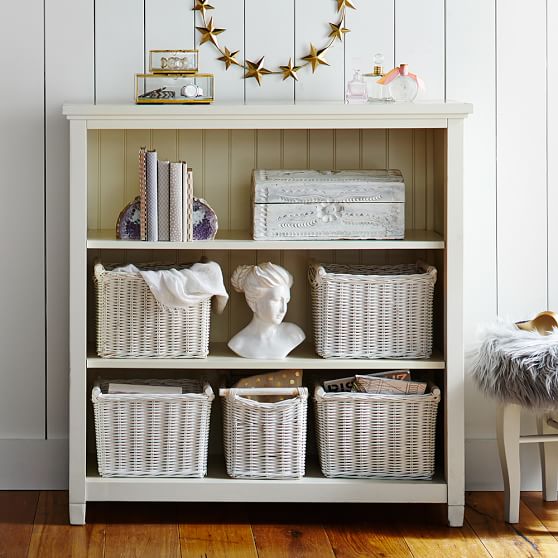 Beadboard 3 Shelf Bookcase Pbteen