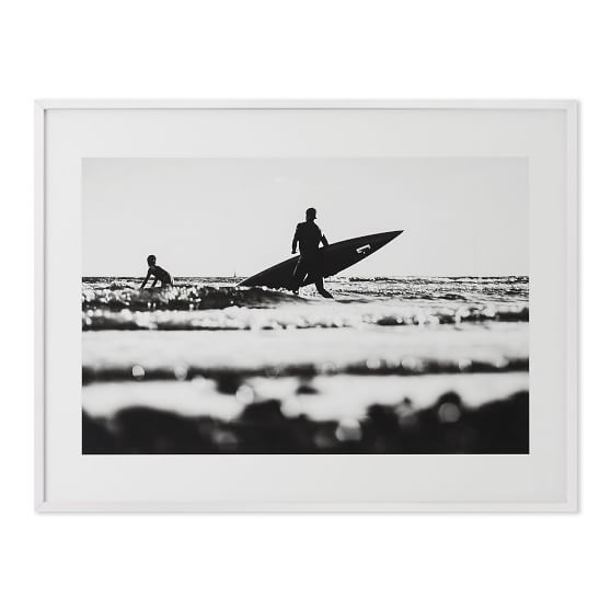 Surf In Black And White Framed Art by Minted® PBteen