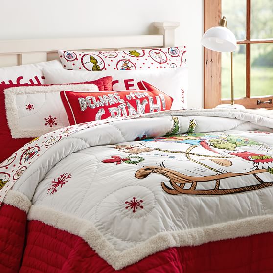 The Grinch Quilt Sham Pbteen Roll Over Image To Zoom