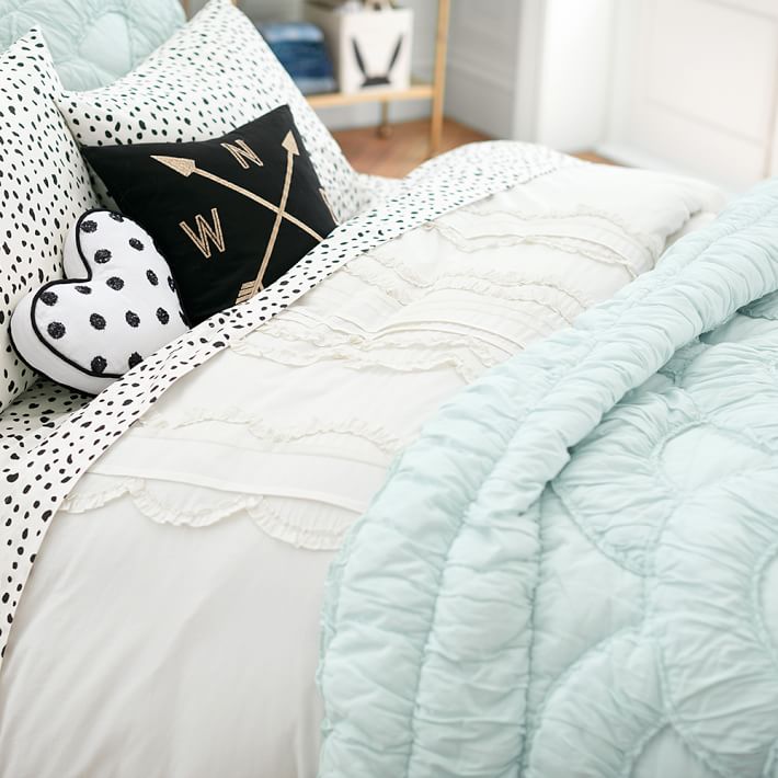 The Emily Meritt Pretty Placket Duvet Cover Sham Pbteen
