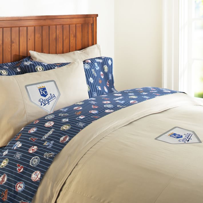 Kansas City Royals Duvet Cover Full Queen Navy Pbteen