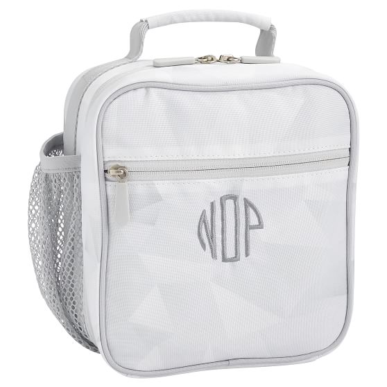 GearUp White Facet Classic Lunch Bag PBteen