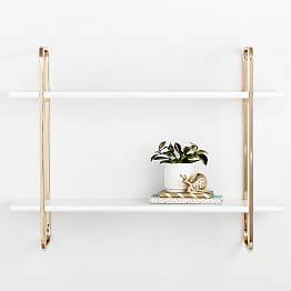 decorative wall shelves hooks pbteen