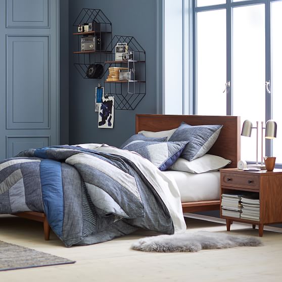 Organic Chambray Sheet Set Pbteen Roll Over Image To Zoom