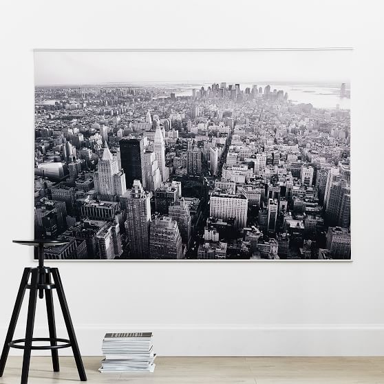 new york city skyline mural pbteen
