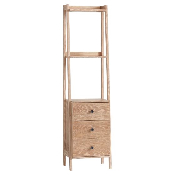 Highland Narrow Bookcase With Drawers Pbteen