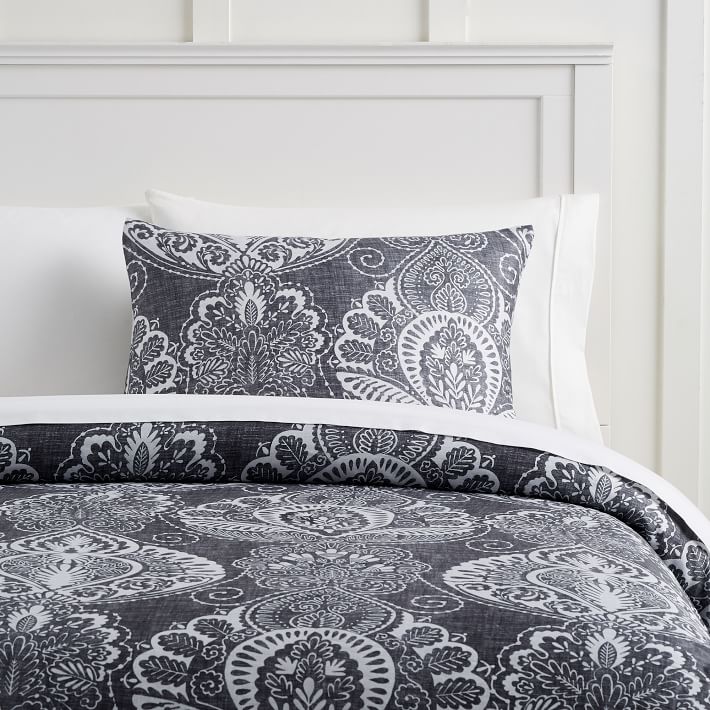 Luna Paisley Tencel Duvet Sham Pbteen