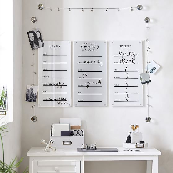 Acrylic Weekly Calendar PBteen