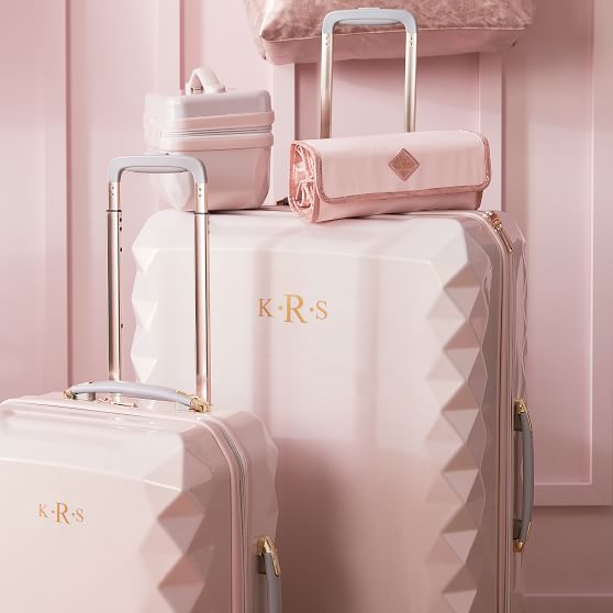 Luxe Hard-Sided Blush Carry-on Spinner | Teen Luggage | Pottery Barn Teen