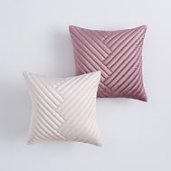 16 Inch Square Pillow Cover Pb Velvet Channel Pillow Cover
