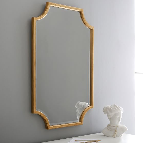 Scallop Gold Leaf Decorative Mirror Pottery Barn Teen
