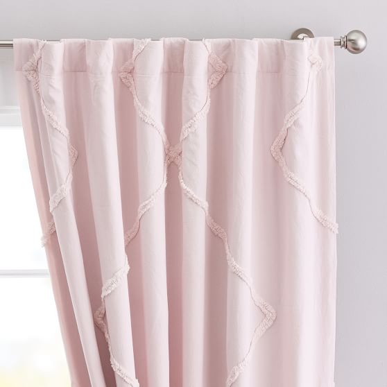Ashlyn Tufted Blackout Curtain Pottery Barn Teen