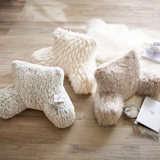 Faux Fur Lounge Around Pillow Cover Teen Throw Pillows Pottery