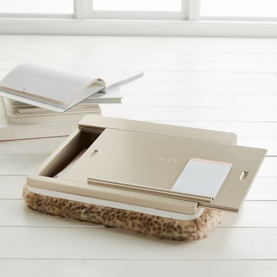 FauxFur Superstorage Lap Desk Pottery Barn Teen