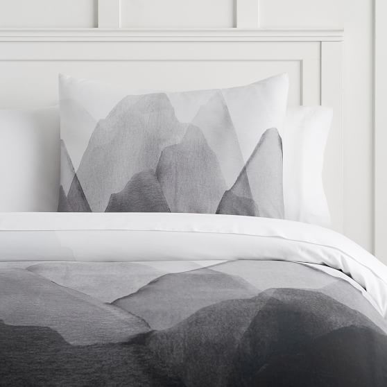 Mountain Twill Organic Duvet Cover Sham Pbteen