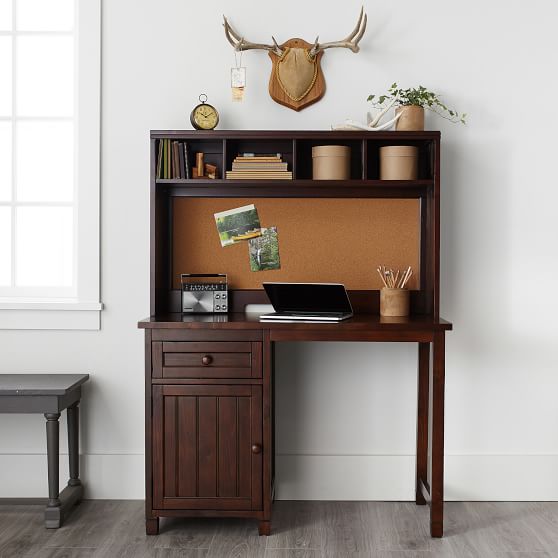 Beadboard SpaceSaving Desk + Hutch Pottery Barn Teen