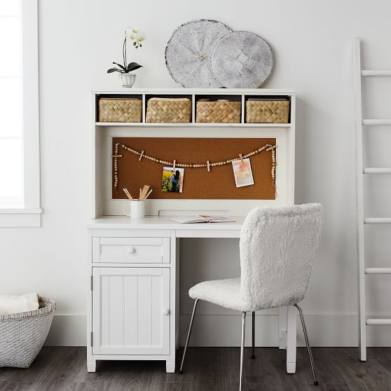 Beadboard SpaceSaving Desk + Hutch Pottery Barn Teen