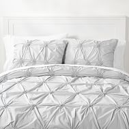 Twin White Duvet Cover Pb Ruched Rosette Organic Duvet Cover Sham