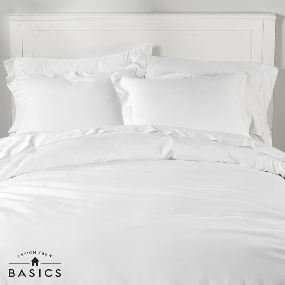 Design Crew Basics 400tc Organic Duvet Cover Sham Pbteen