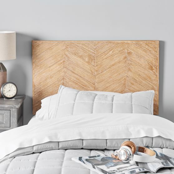 Herringbone Wood Faux Headboard Pottery Barn Teen