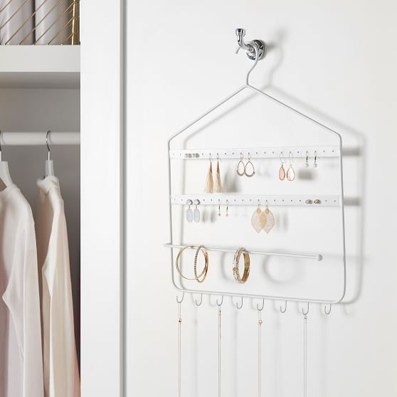Metal Hanging Jewelry Organizer Pottery Barn Teen