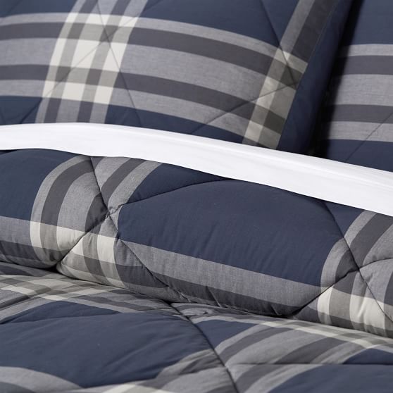 Xander Plaid Twin XL Comforter Pottery Barn Teen