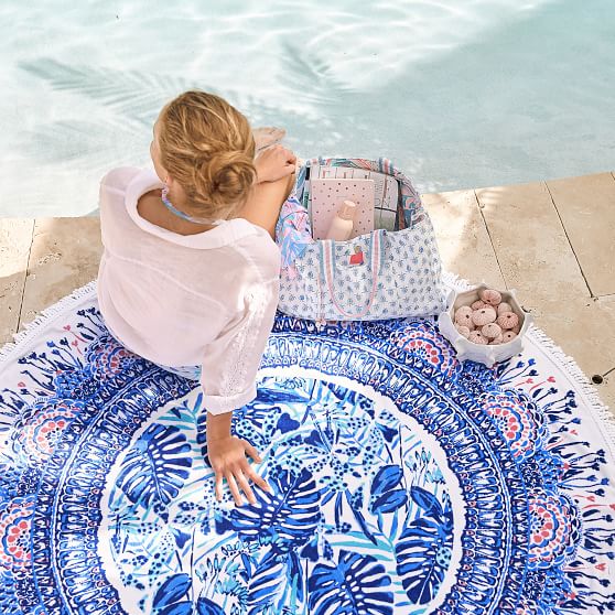 Lilly Pulitzer Garden Round Beach Towel Pottery Barn Teen